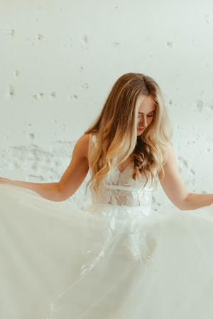 Princess A Line Satin Wedding Dress White Lace V Neck Long Sleeve Cheap  Bridal Gowns - Wisebridal.com